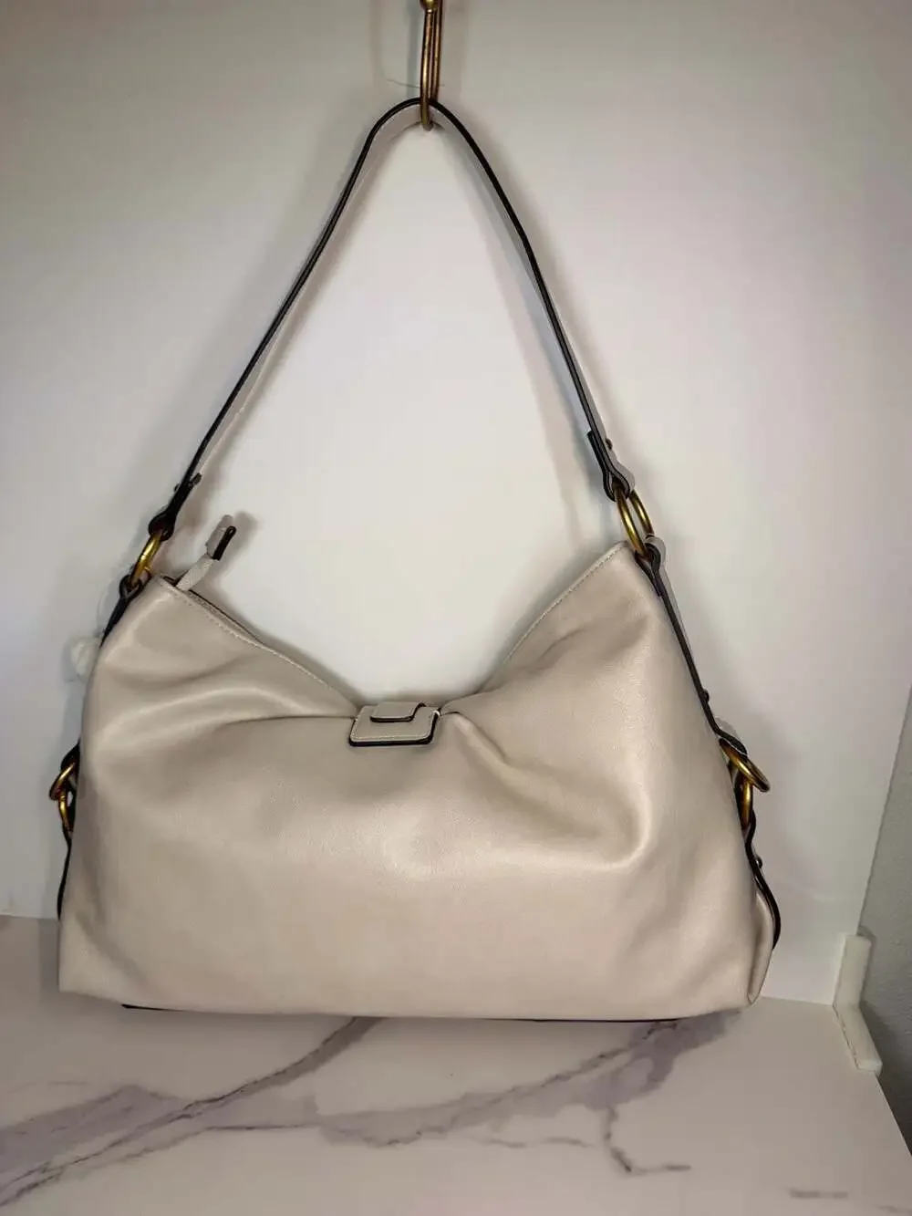 Juicy Couture First Class Couture Hobo Shoulder Bag Crystal White